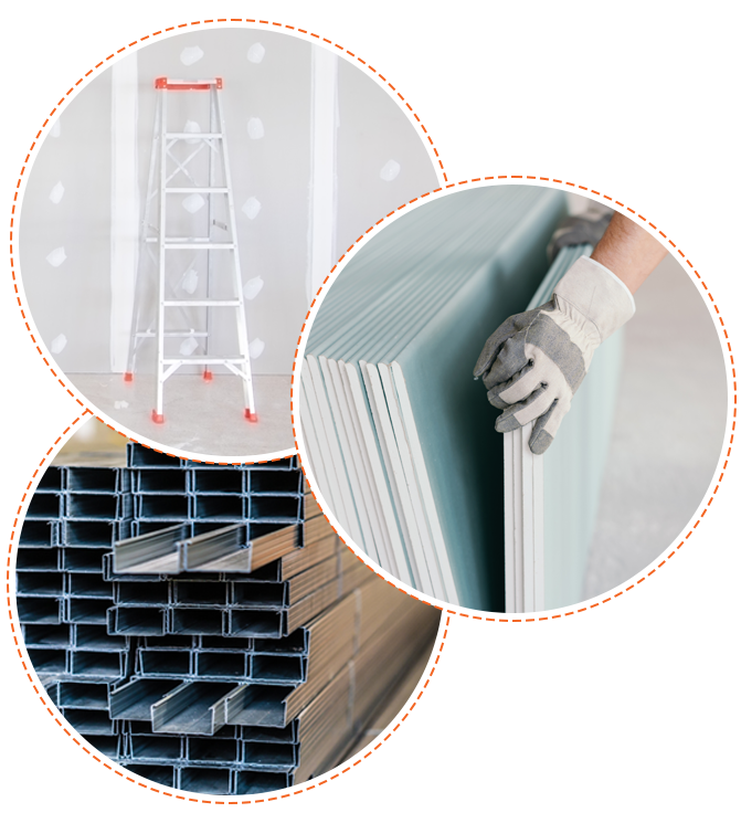 Entrepreneur spécialisé | Plafonds suspendus | Mur et gypse | Tuiles acoustiques | Cloisons | Isolation | Coupe-feu